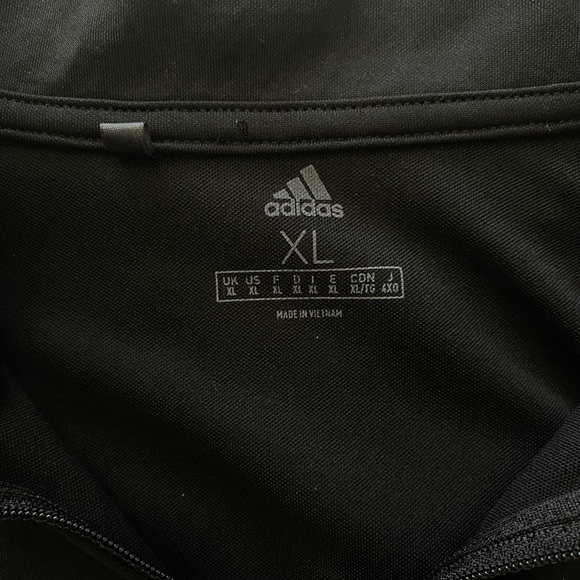 Adidas Black Athletic Quarter Zip - Picture 3 of 4